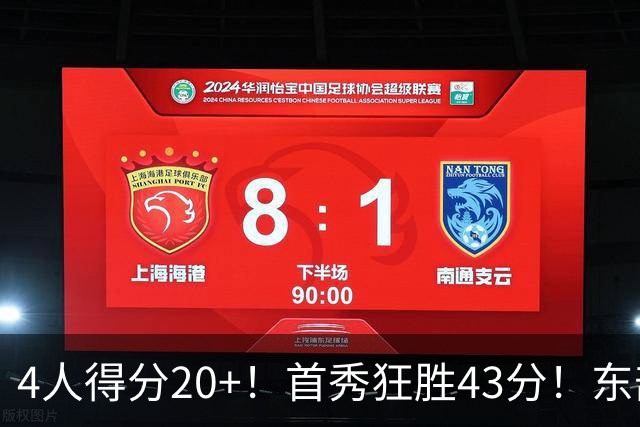 4人得分20+！首秀狂胜43分！东部最强黑马出炉，实力不输巅峰勇士